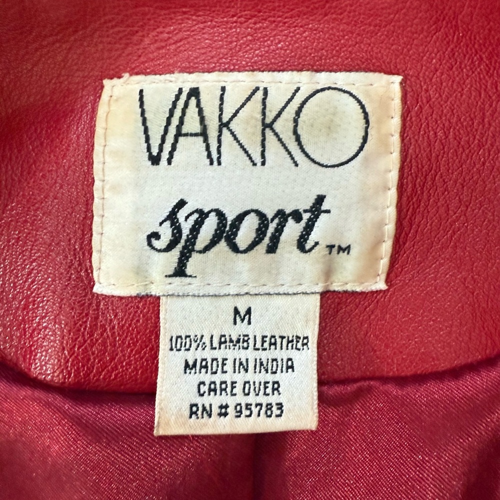 Vintage Vakko Leather Jacket - Picture 6 of 7